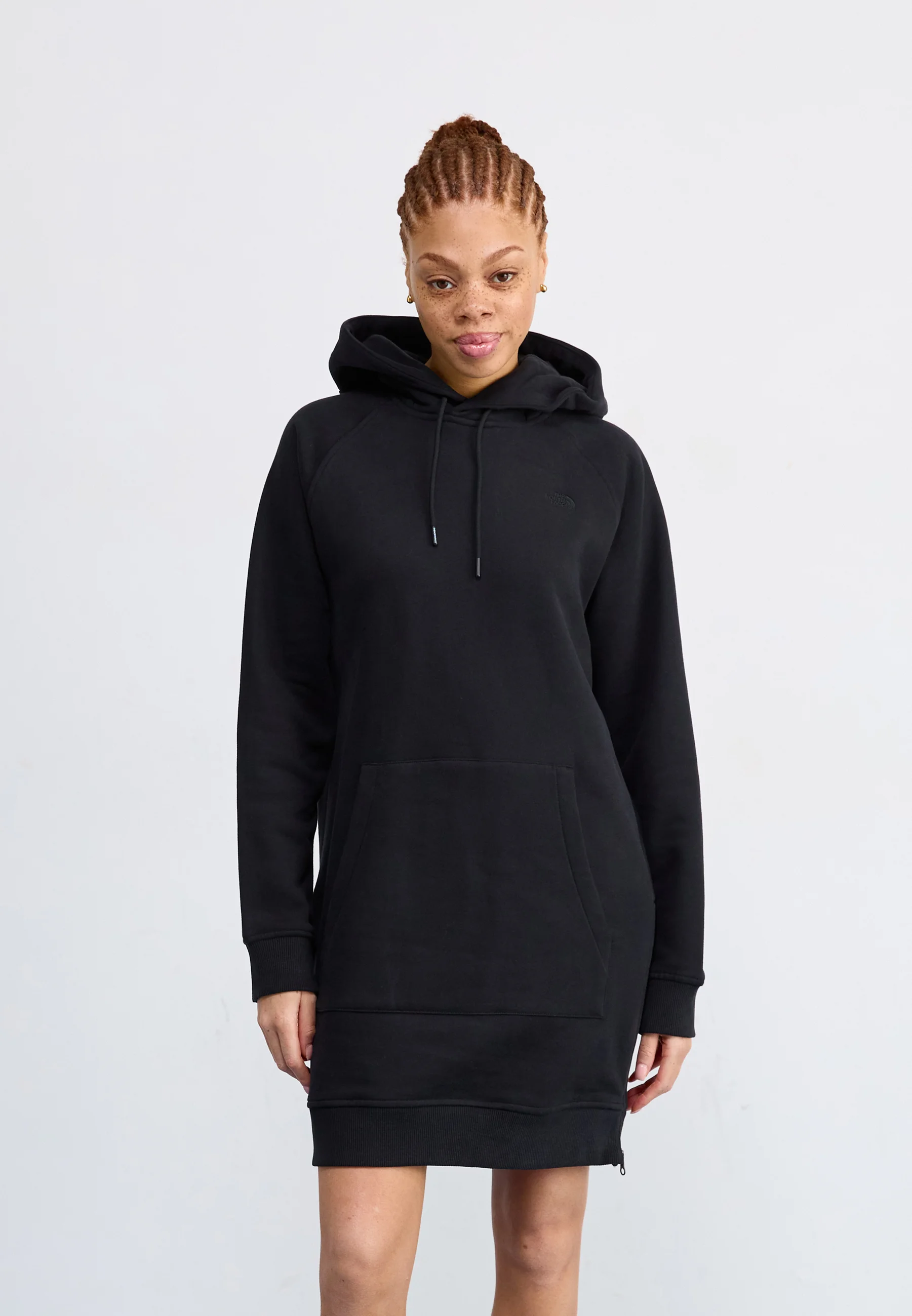 Hoodie worn under a jacket, mid-season outfit